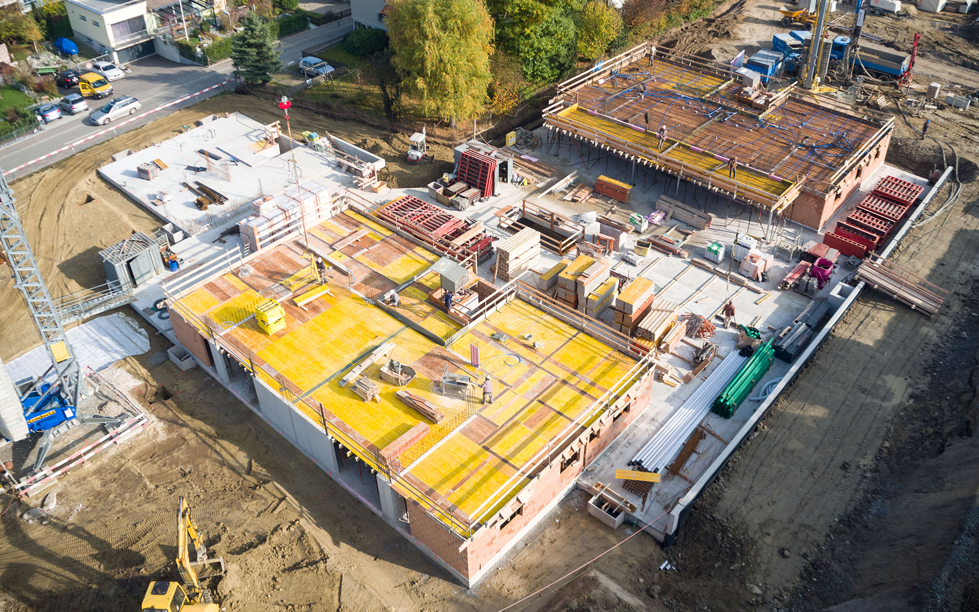 Luftaufnahme Baustelle