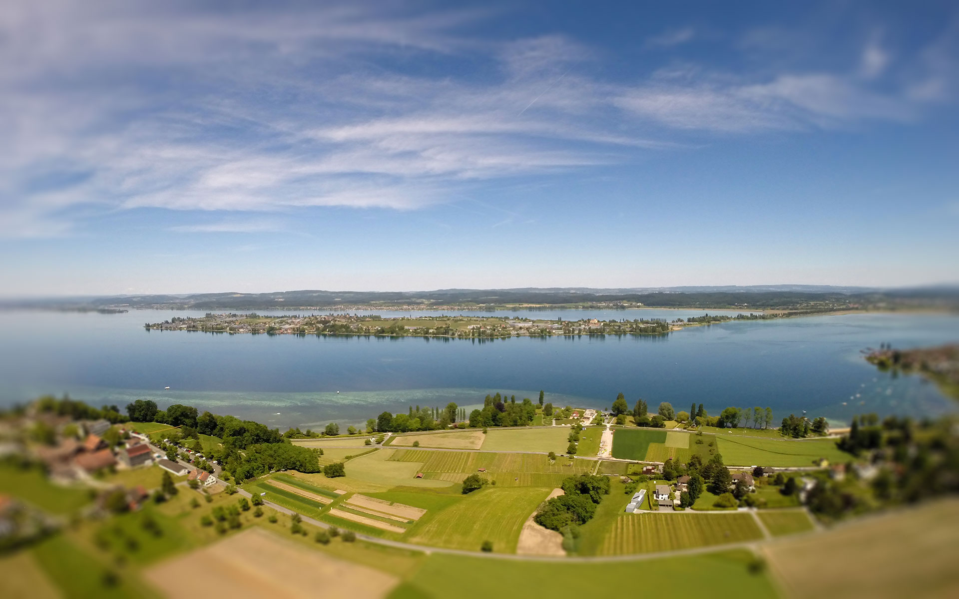 Luftaufnahme Insel Reichenau