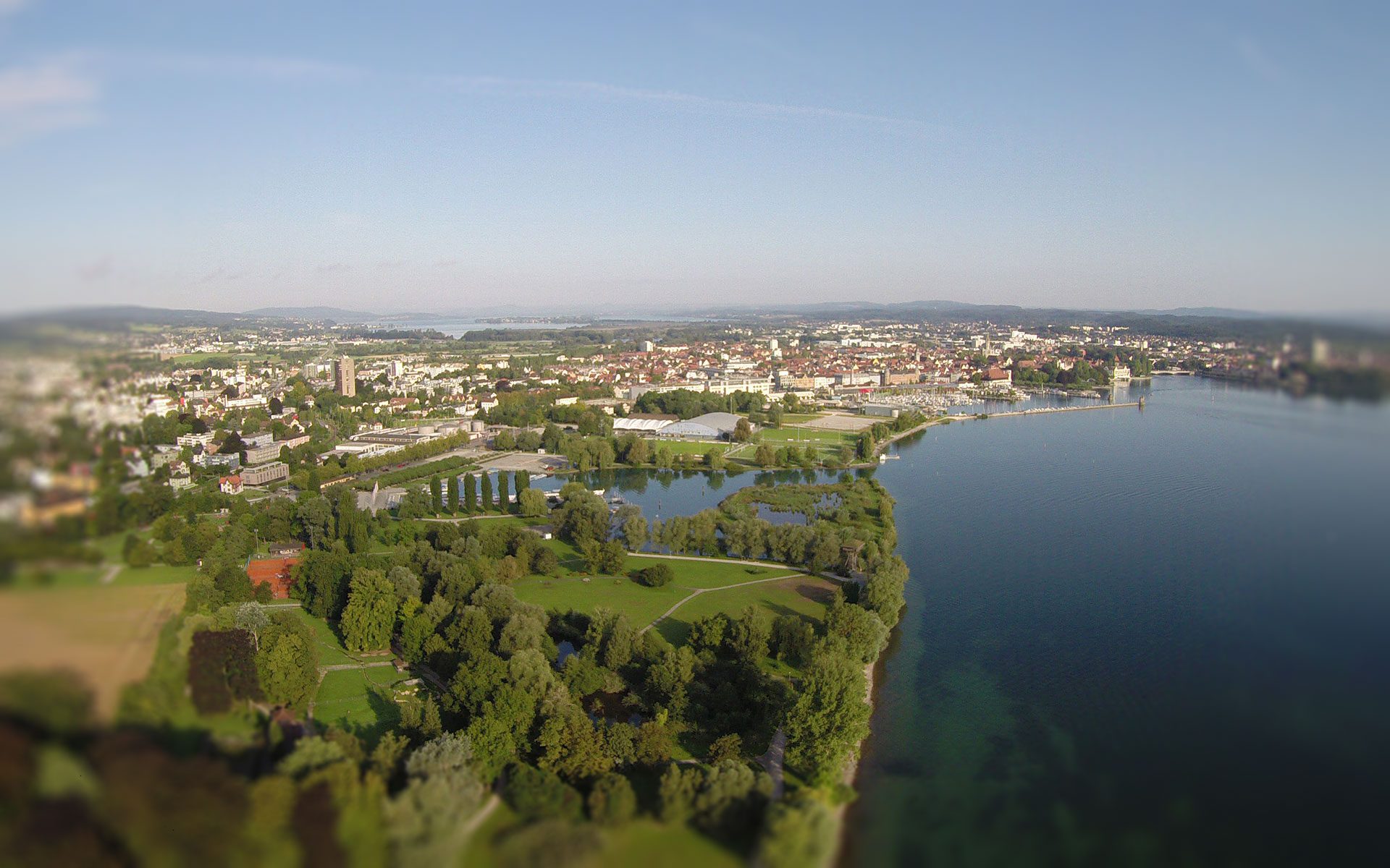 Luftaufnahme Seegarten Kreuzlingen