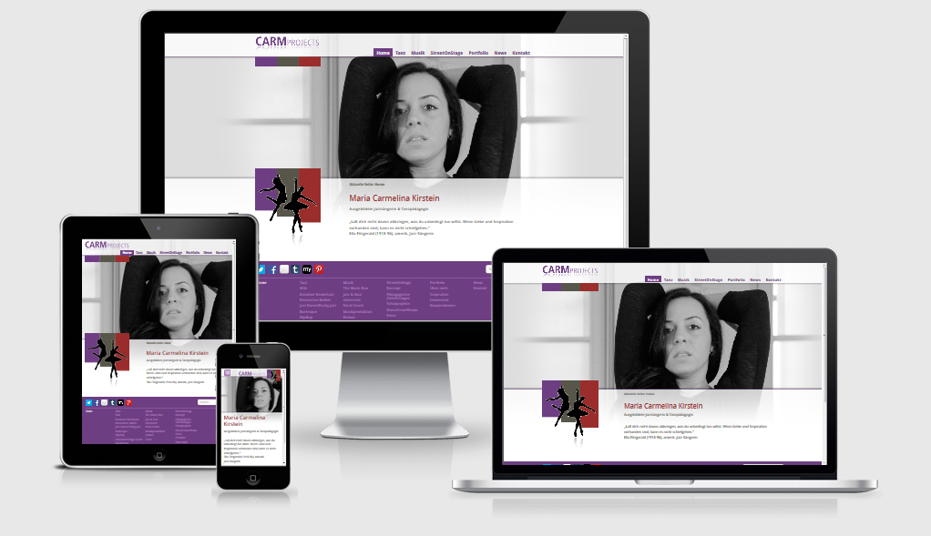 Referenz Webdesign CARM projects