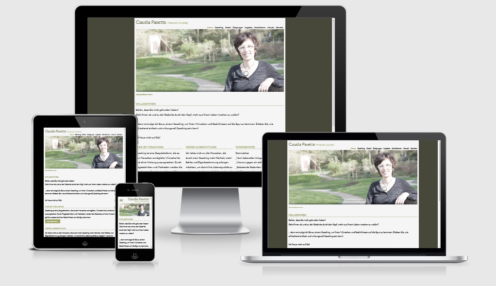 Referenz Webdesign Claudia Pasetto