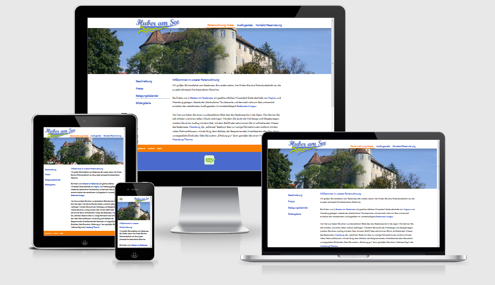 Referenz Webdesign Huber am See