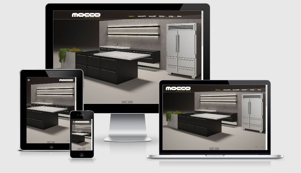 Referenz Webdesign MOCCO Küchen