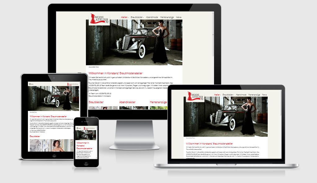 Referenz Webdesign Modeatelier19